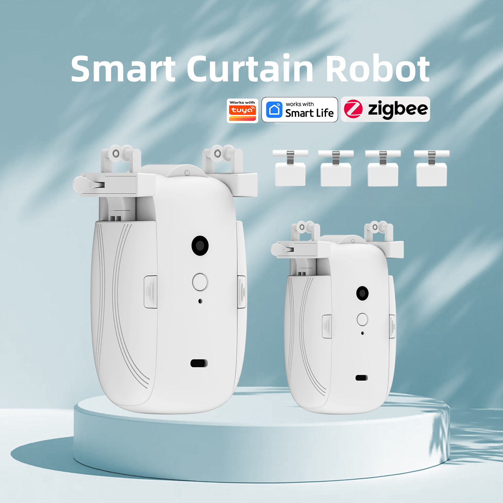 Smart Curtain Robot - Automatic Curtain Opener Zigbee Roman Rod
