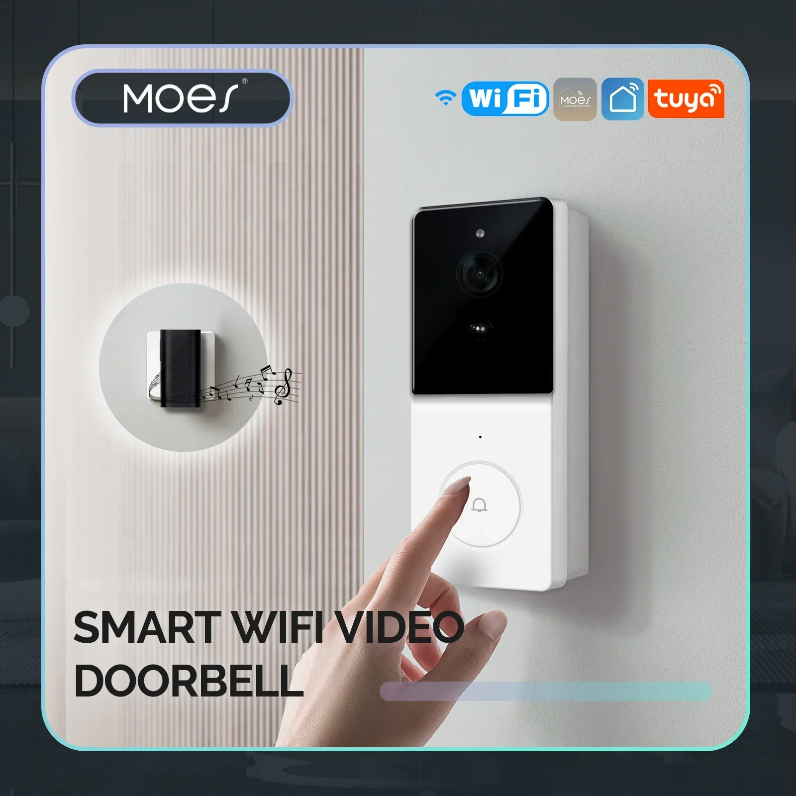 Smart Home Video Doorbell - MOES Tuya Smart WiFi Video Doorbell