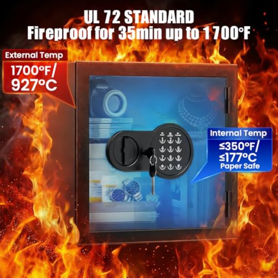 Home safe box, steel, black, 2 - Smart Home Box incelemesi ve fiyatı