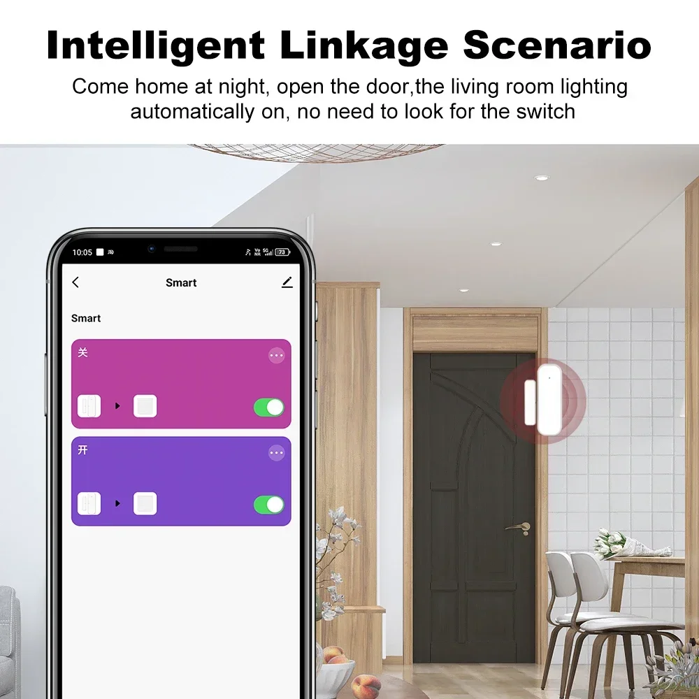 Door Window Sensor ZigBee Door - Smart Home Automation System incelemesi ve fiyatı
