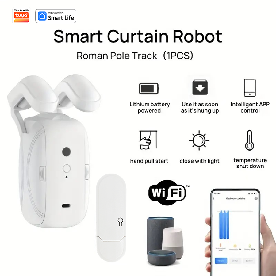 1/2pcs Smart WiFi Curtain Robo - Smart Curtain Robot incelemesi ve fiyatı