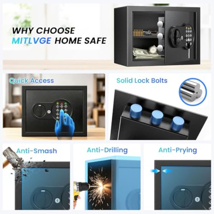 Home use small safe box, steel - Smart Home Box incelemesi ve fiyatı