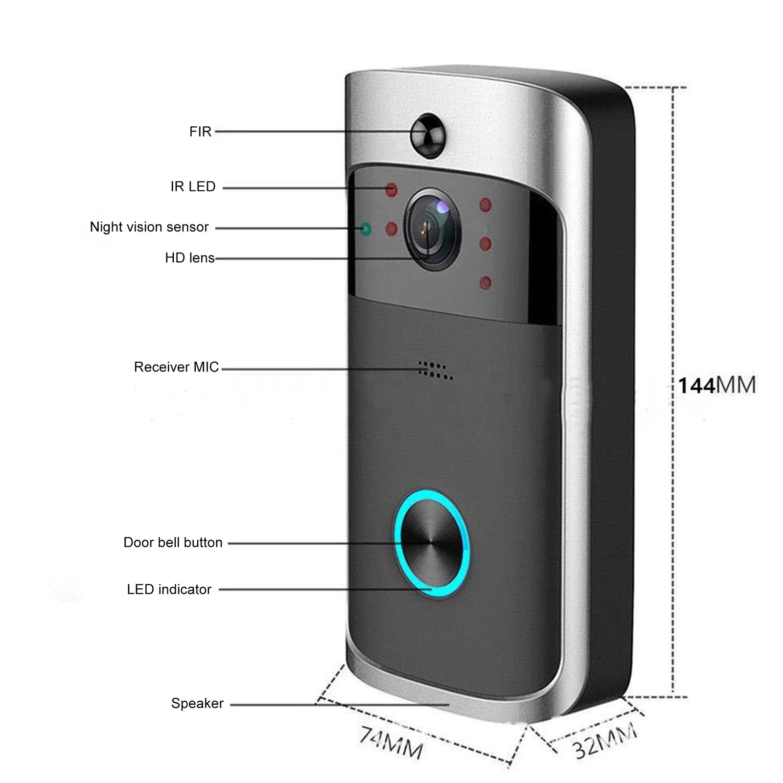 2026 NEW V5 Video Door Bell Wi - Smart Home Video Doorbell incelemesi ve fiyatı