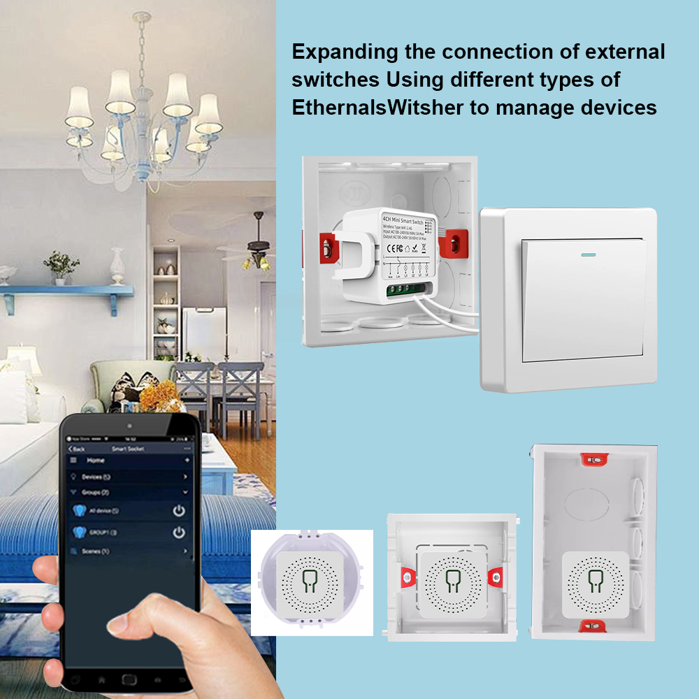 Tuya WiFi Smart Switch 1/2/3/4 - Smart Home Google incelemesi ve fiyatı