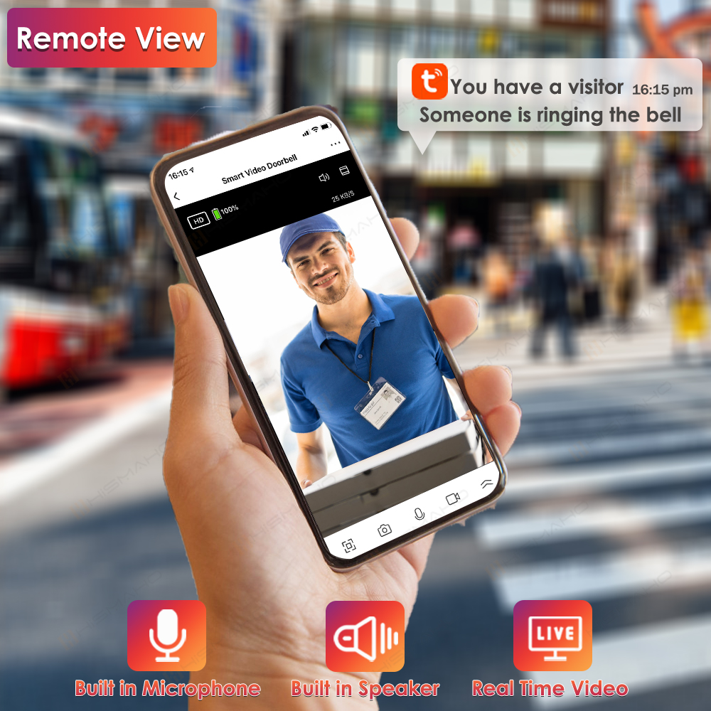 Tuya WiFi Doorbell Camera Outd - Smart Home Video Doorbell incelemesi ve fiyatı
