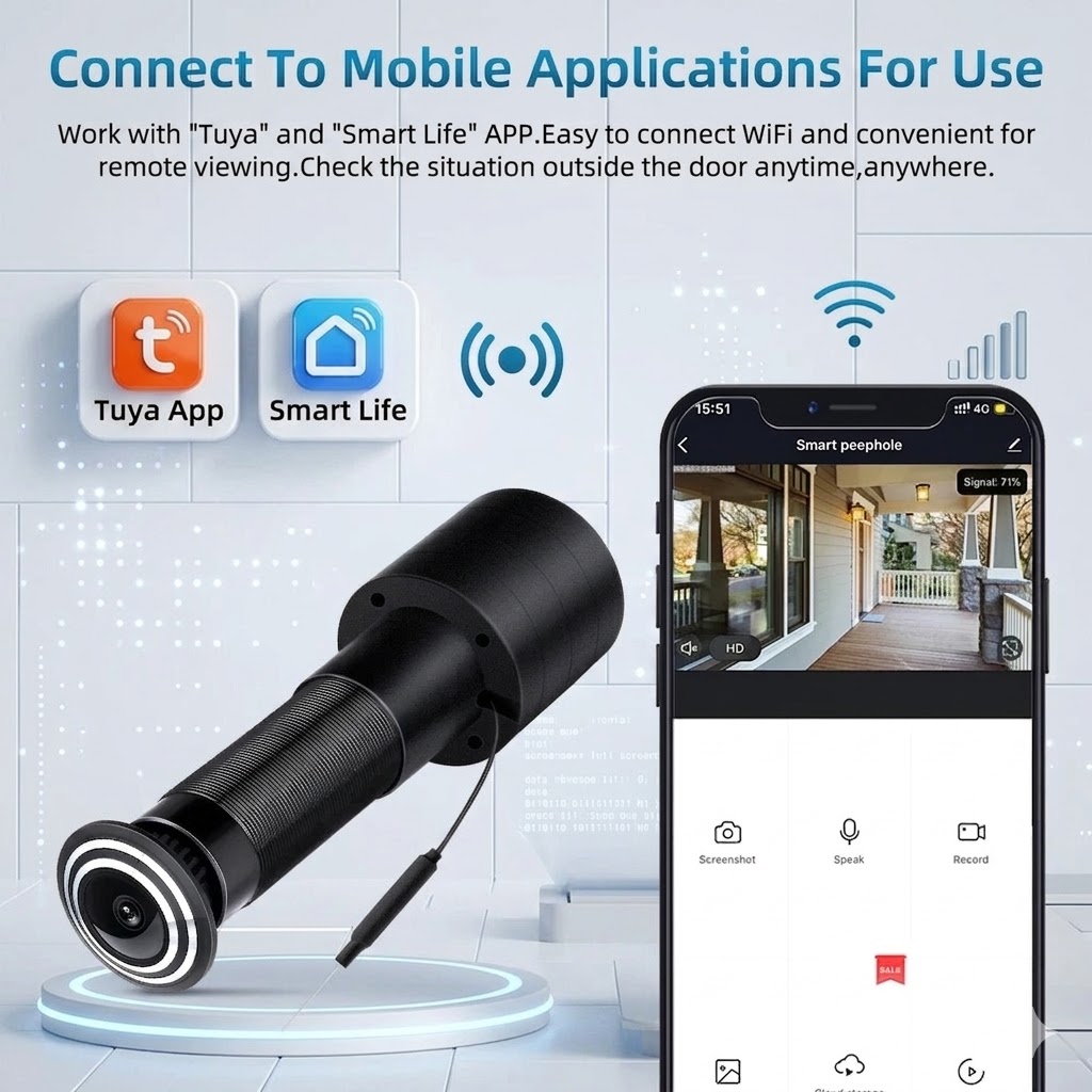 ZEMNIO 2K 3MP Smart Door Peeph - Smart Home Video Doorbell incelemesi ve fiyatı