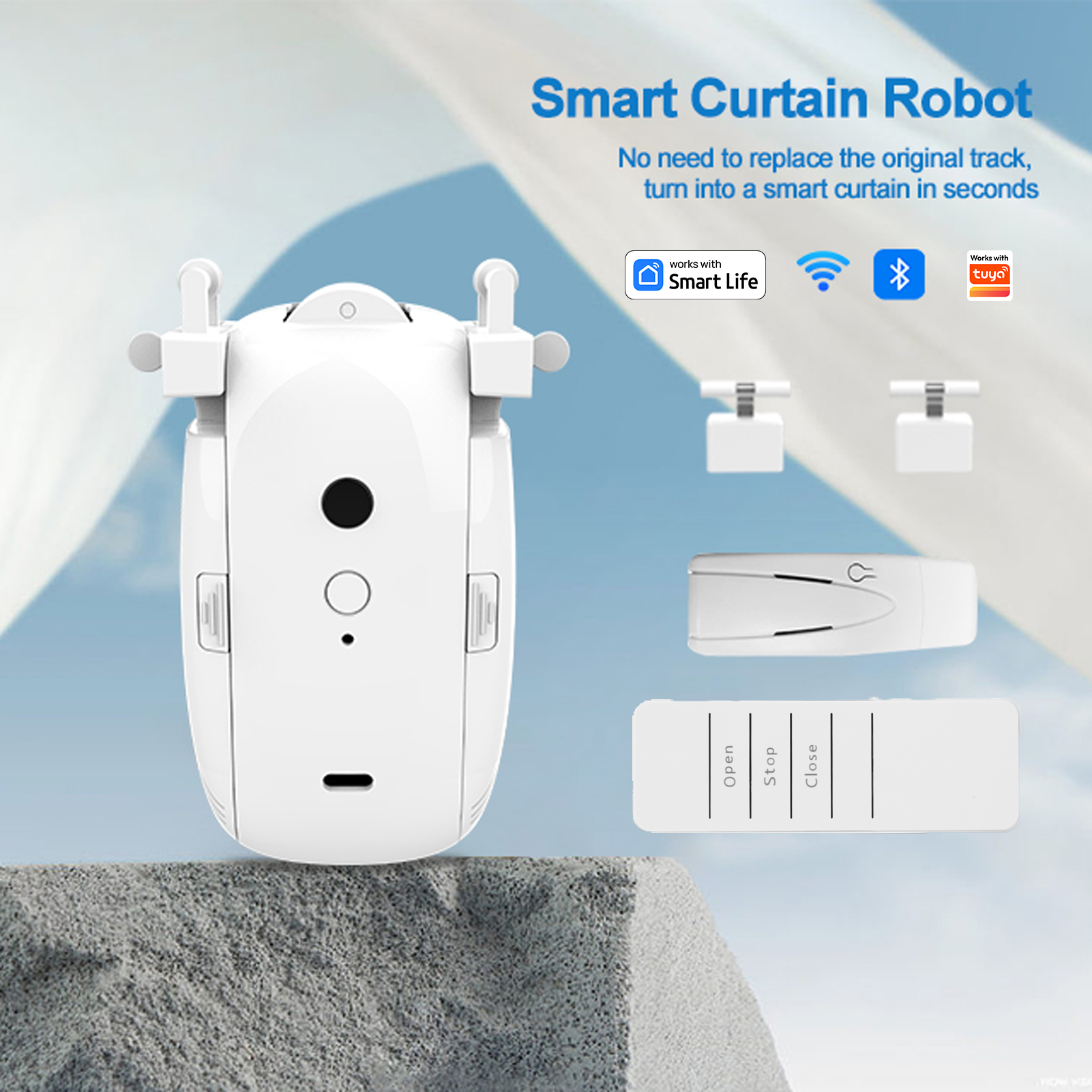 Smart curtain robot Works with - Smart Curtain Robot incelemesi ve fiyatı