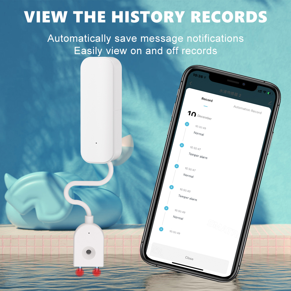 WiFi/Zigbee Water Sensor Tuya  - Smart Home Automation System incelemesi ve fiyatı