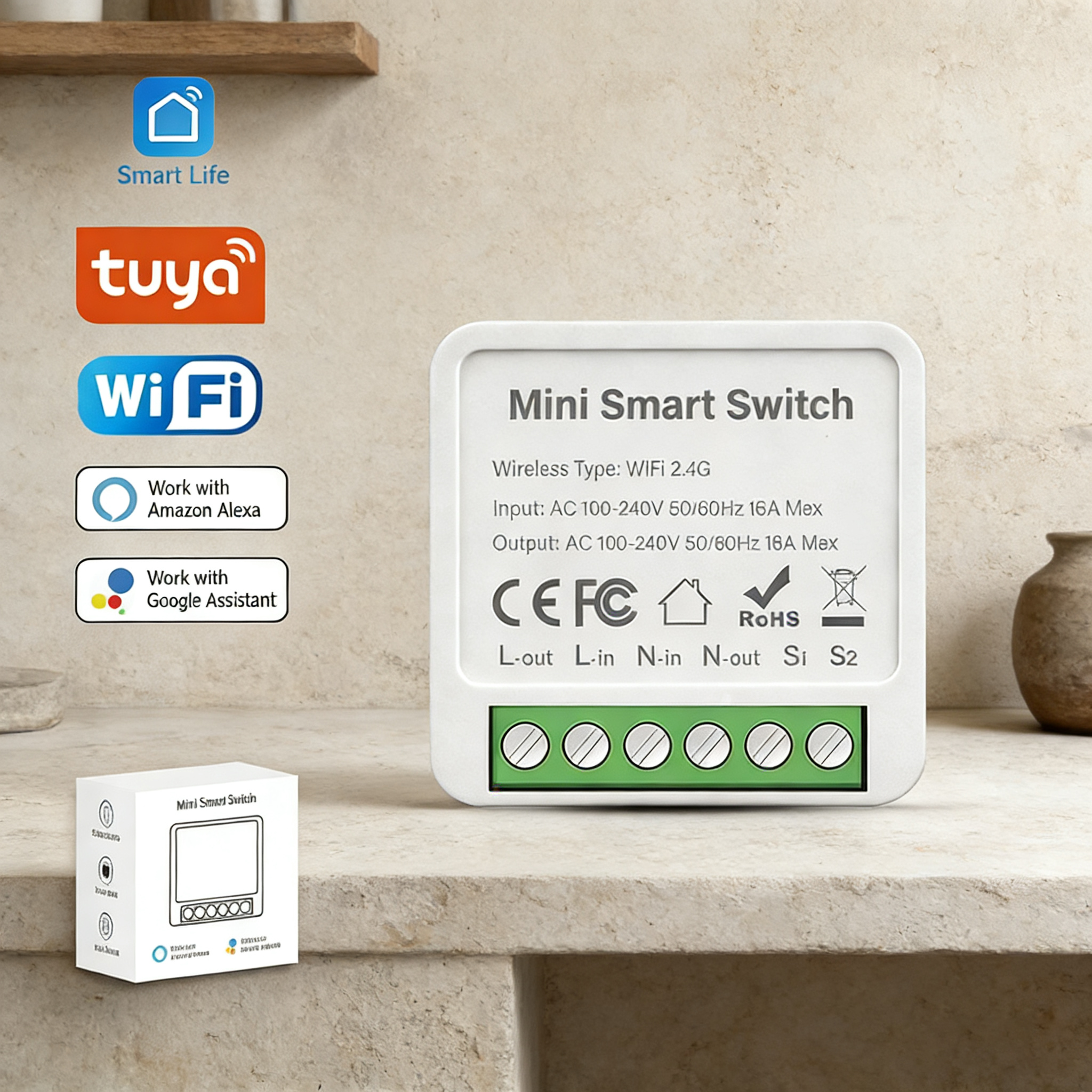 Tuya Smart WiFi Switch Module  - Smart Home Automation System incelemesi ve fiyatı