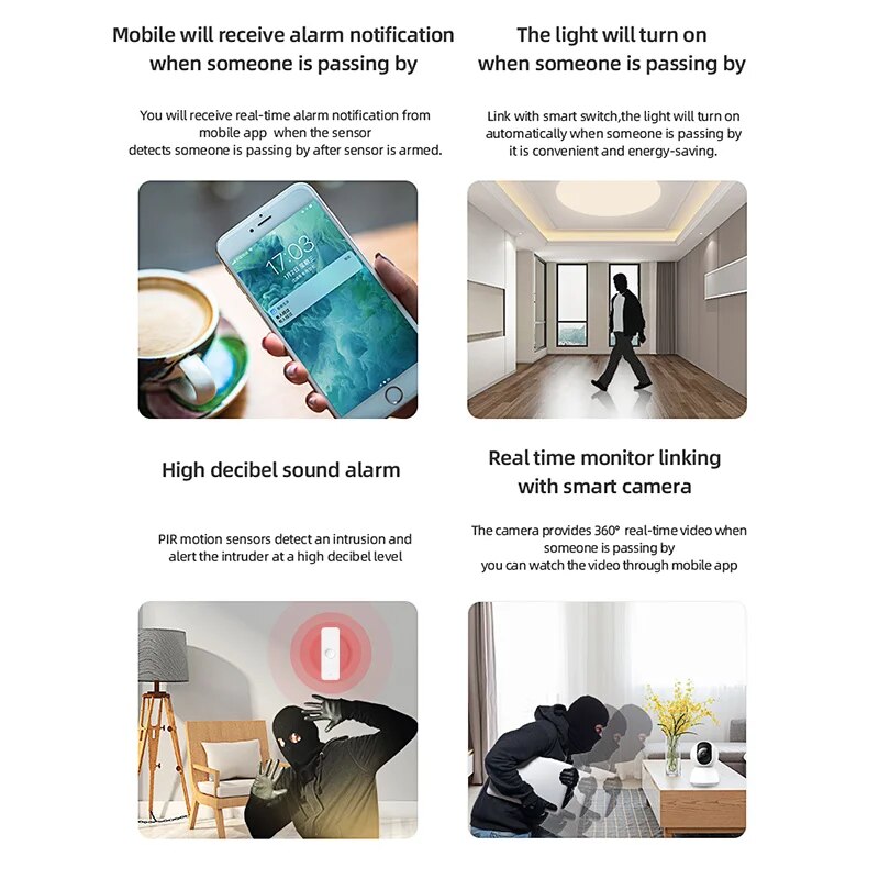 Tuya WiFi Zigbee PIR Motion Se - Smart Home Security incelemesi ve fiyatı