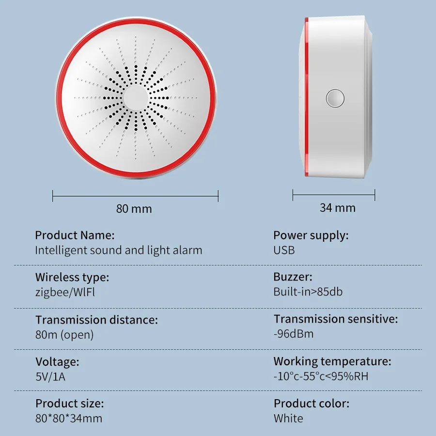 Tuya WiFi ZigBee Smart Alarm S - Smart Home Automation System incelemesi ve fiyatı