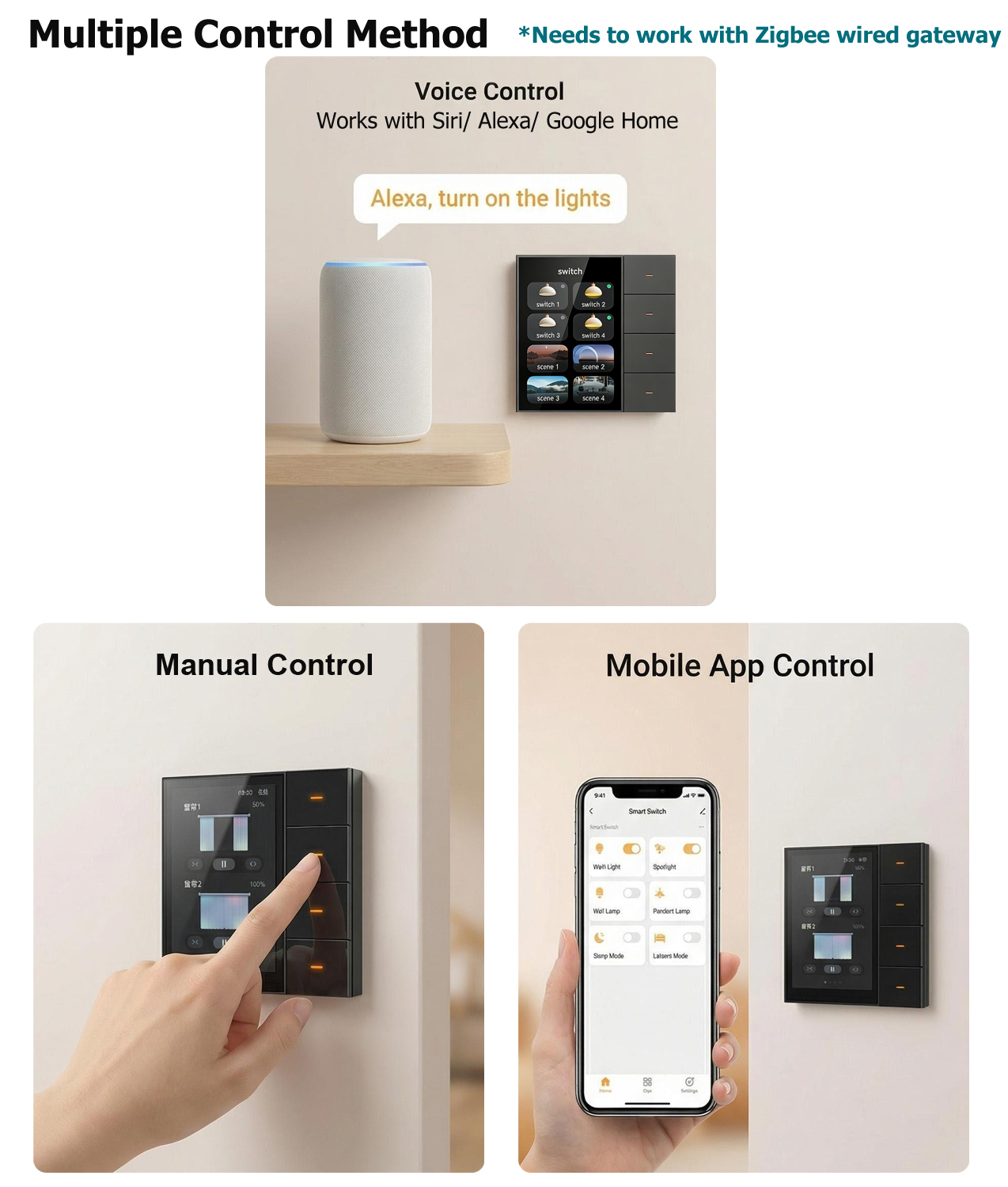 F3-pro Tuya Smart Panel ZigBee - Smart Home Automation System incelemesi ve fiyatı