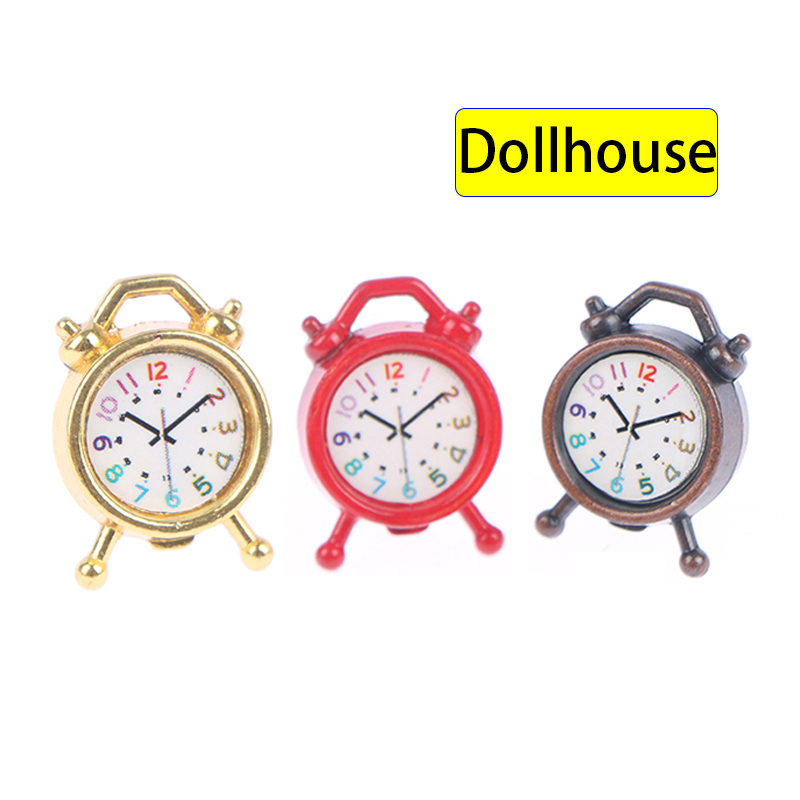 1PC 1:12 Scale Alarm Clock Dol - Smart Home Security incelemesi ve fiyatı