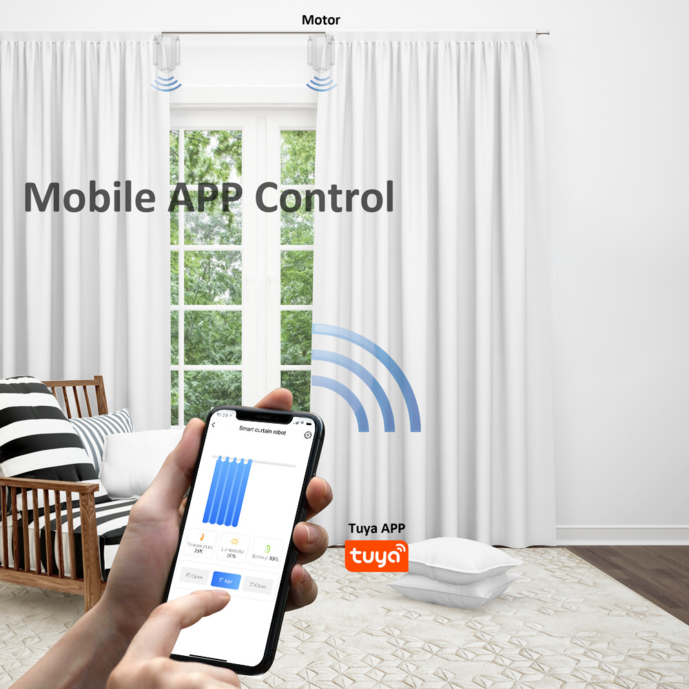 WiFi Smart Home Intelligent El - Smart Curtain Robot incelemesi ve fiyatı