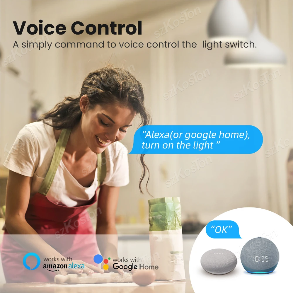 16A Tuya WiFi Smart Switch Mod - Smart Home Google incelemesi ve fiyatı