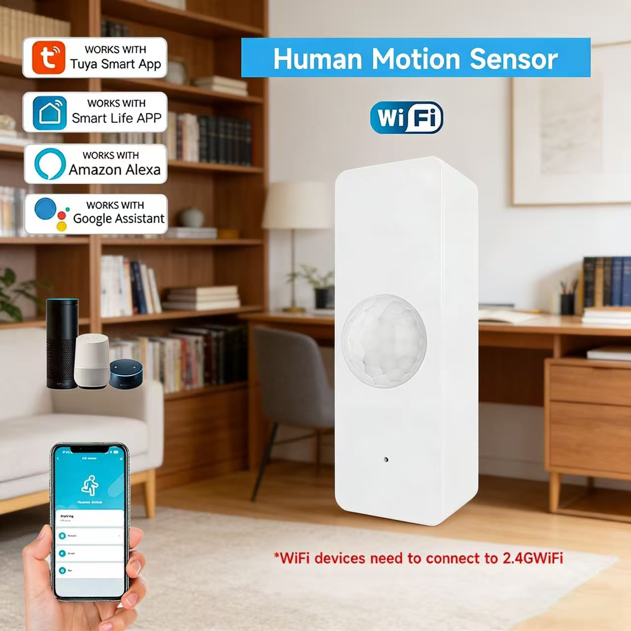 WiFi Smart PIR Motion Sensor T - Smart Home Security incelemesi ve fiyatı