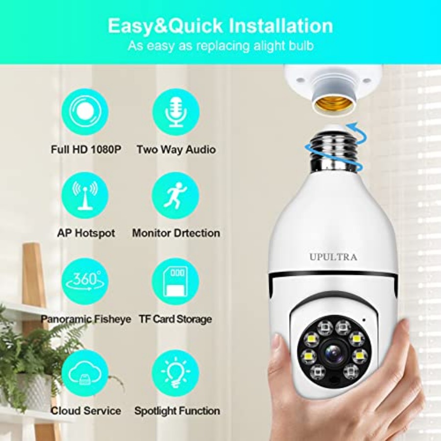 Light Bulb 1080P Security Wire - Smart Home Security incelemesi ve fiyatı