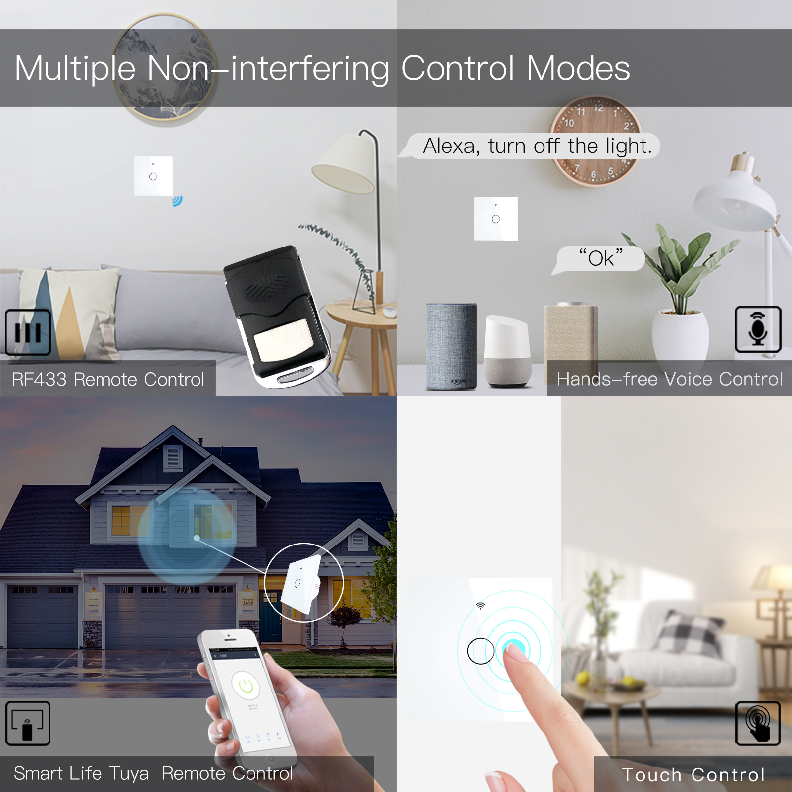 NEW WiFi Smart Light Switch RF - Smart Home Google incelemesi ve fiyatı