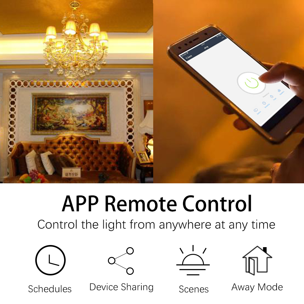 Tuya WiFi Smart Switch AC 220V - Alexa Compatible Bulb incelemesi ve fiyatı