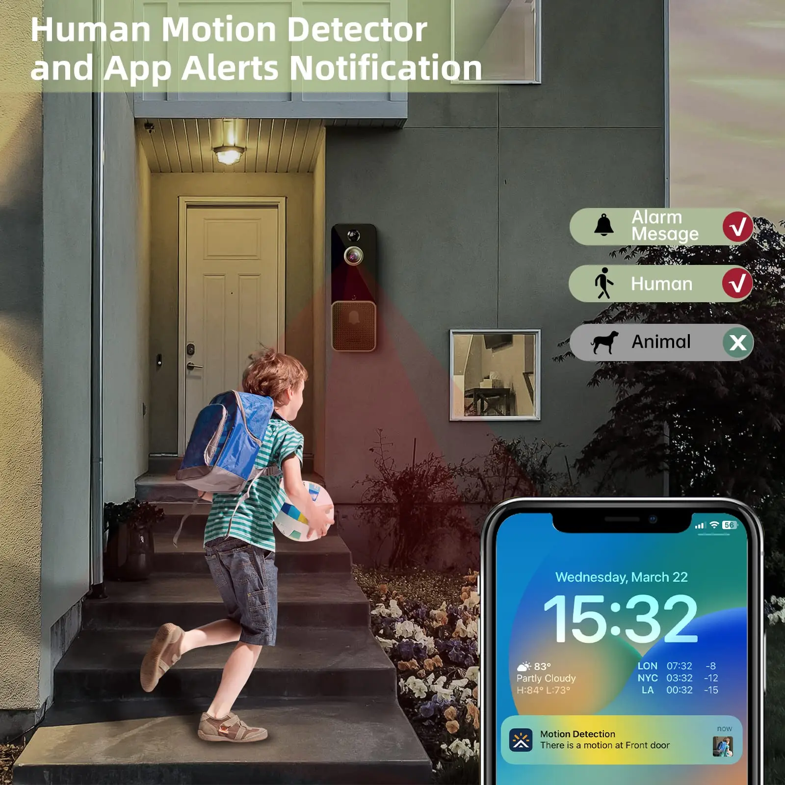 Wireless WiFi Video Doorbell C - Smart Home Video Doorbell incelemesi ve fiyatı