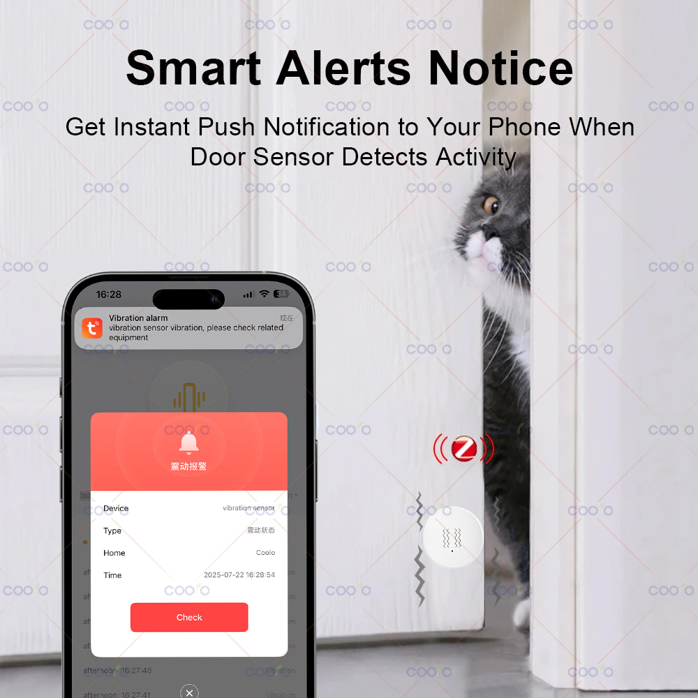 ZigBee Tuya Smart Vibration Se - Smart Home Security incelemesi ve fiyatı
