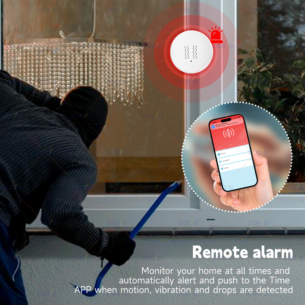 ZigBee Tuya Smart Vibration Se - Smart Home Security incelemesi ve fiyatı