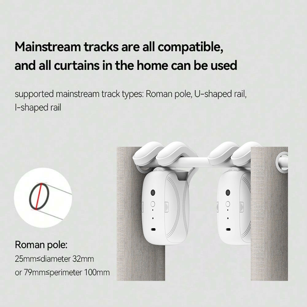 Automatic Curtain Opener Zigbe - Smart Curtain Robot incelemesi ve fiyatı