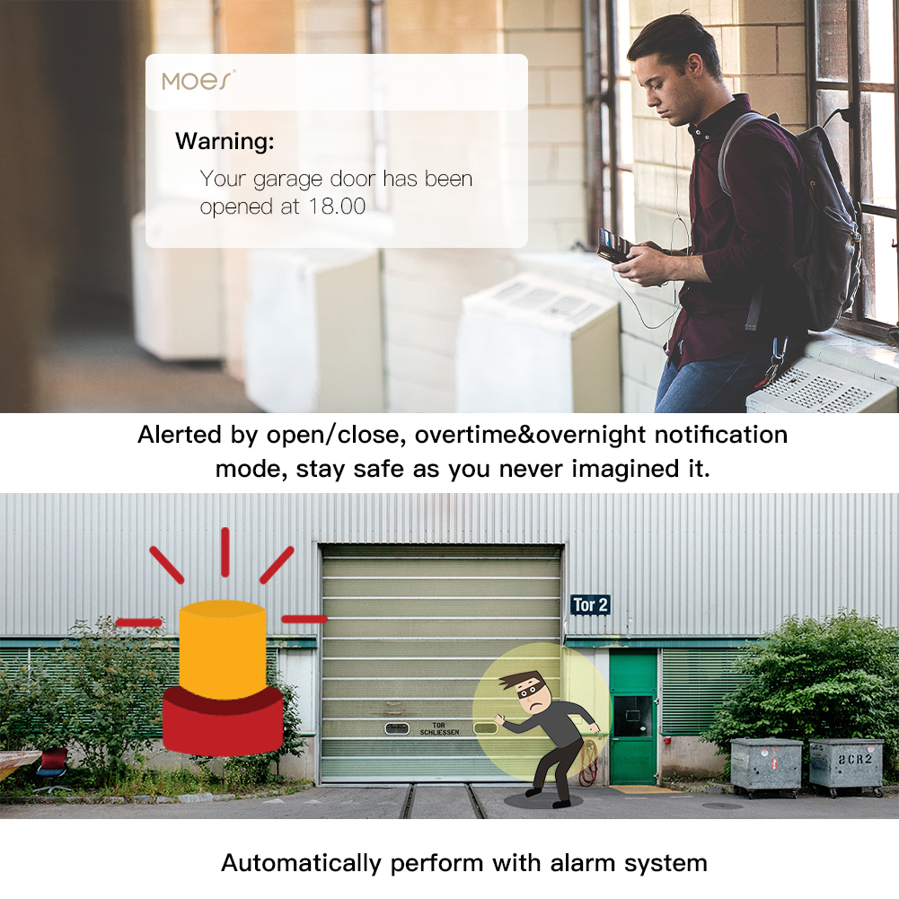 MOES Tuya WiFi Smart Garage Do - Smart Home Google incelemesi ve fiyatı