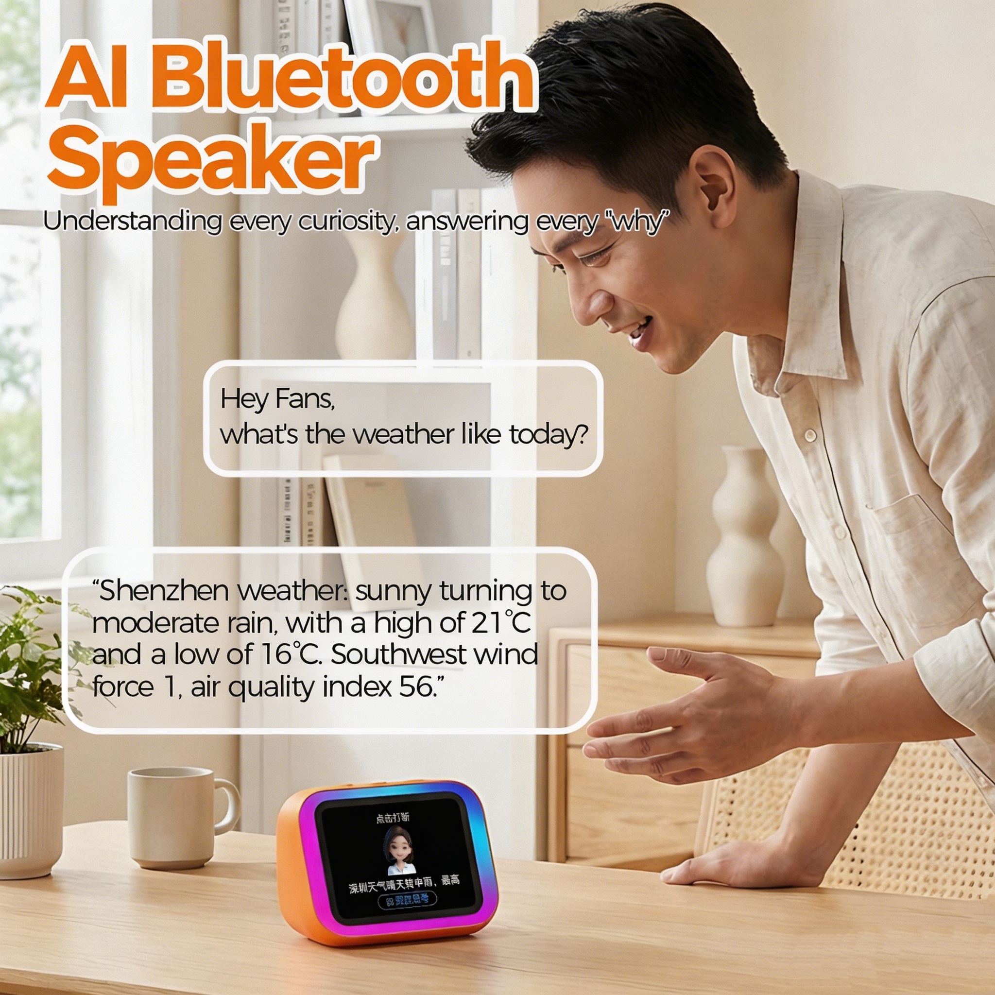 AI Bluetooth Speaker 5.4 AI vo - Smart Home Security incelemesi ve fiyatı