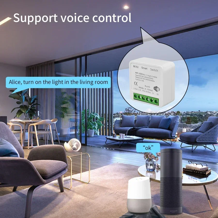 16A 20A Tuya Smart WiFi Switch - Smart Home Google incelemesi ve fiyatı