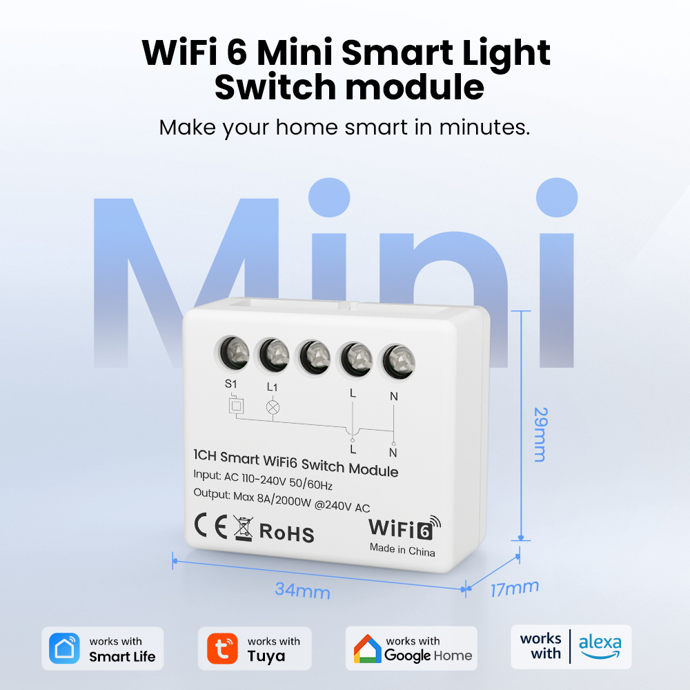 AVATTO Tuya WiFi 6 Mini Smart  - Smart Home Google incelemesi ve fiyatı