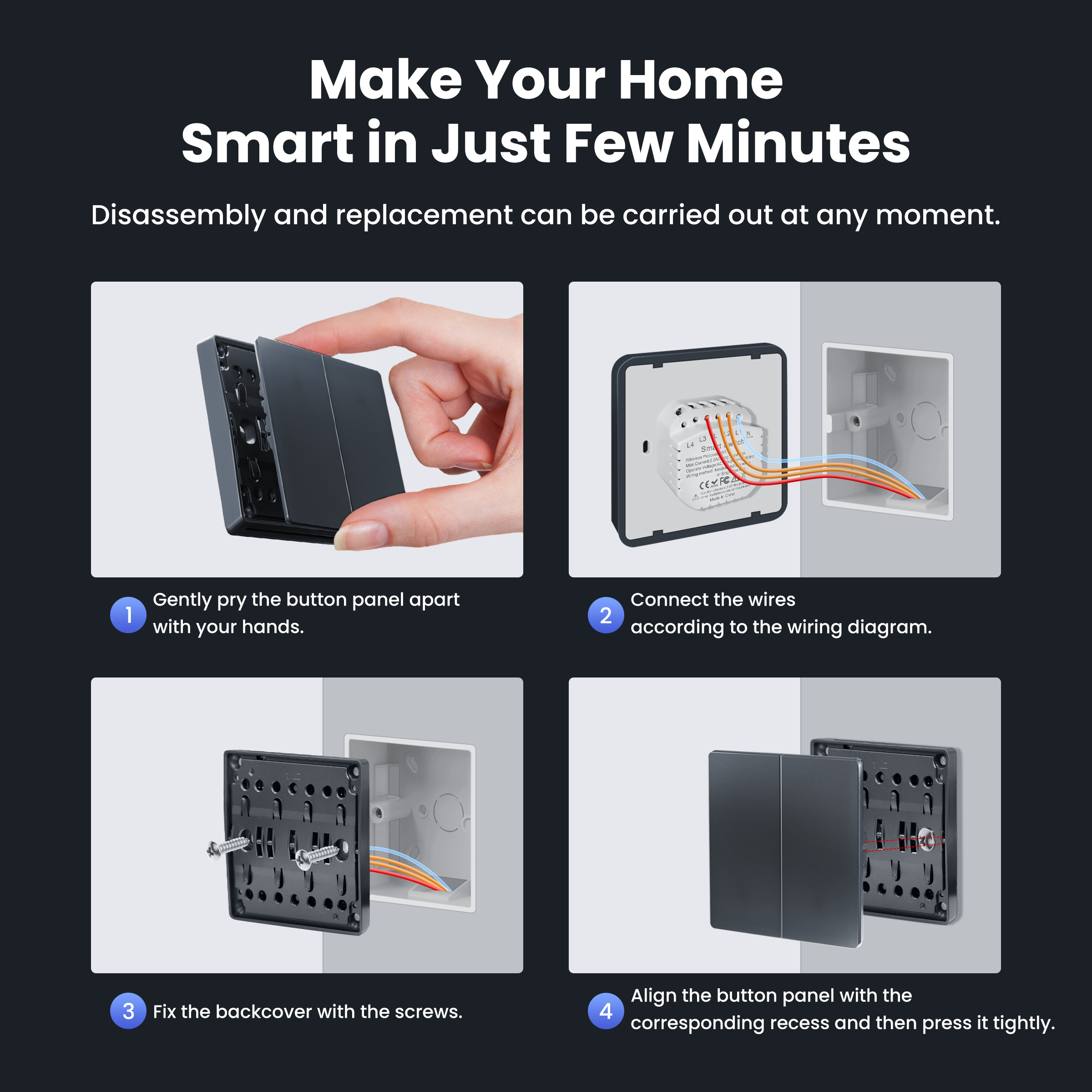 GIRIER Smart Light Switch WiFi - Smart Home Google incelemesi ve fiyatı