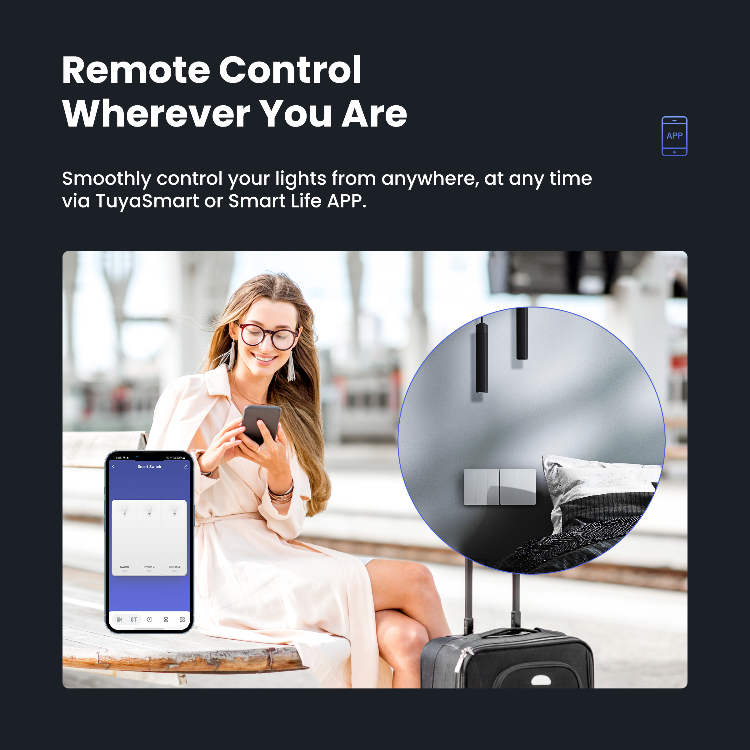GIRIER Smart Light Switch WiFi - Smart Home Google incelemesi ve fiyatı