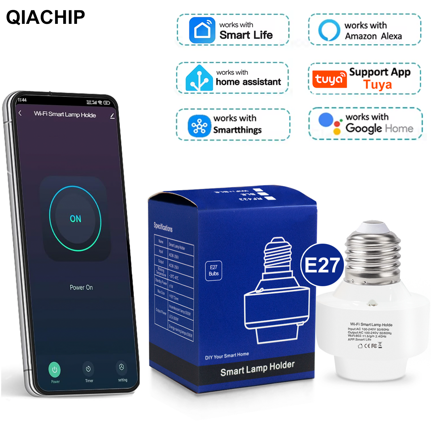 Tuya Smart E27 Socket Switch A - Smart Home Google incelemesi ve fiyatı