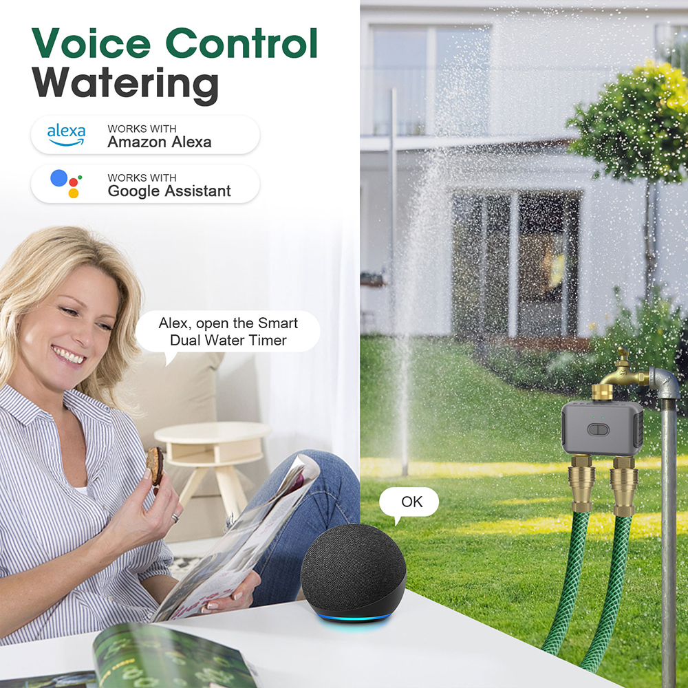 Tuya 2 Zone Watering Timer Gar - Smart Home Google incelemesi ve fiyatı