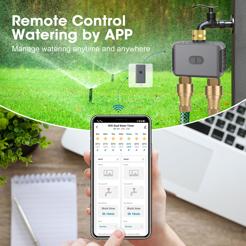 Tuya 2 Zone Watering Timer Gar - Smart Home Google incelemesi ve fiyatı