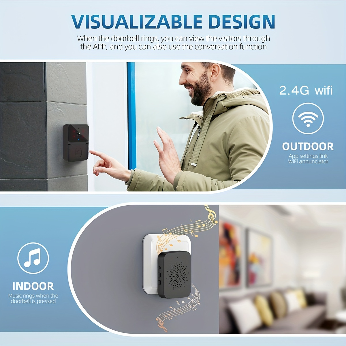 tuya Wireless smart video door - Smart Home Video Doorbell incelemesi ve fiyatı
